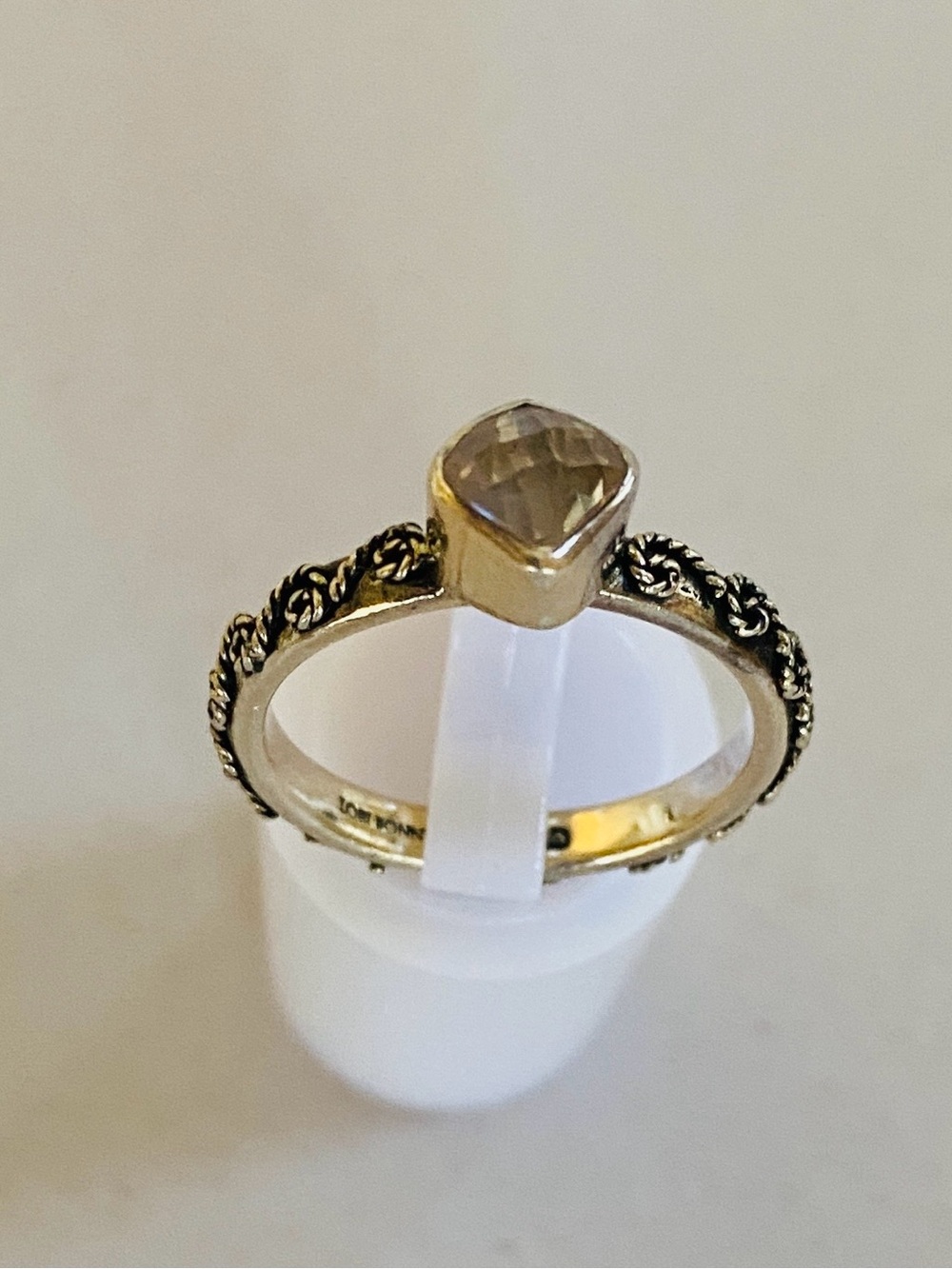 Sterling Silver Filigree Smoky Quartz Ring